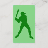 honkbal : retrorstijl : visitekaartje (Achterkant)