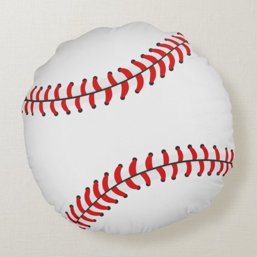 Honkbal Rond Kussen (Achterkant)