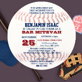 Honkbal Ronde Bar Mitzvah Uitnodiging