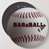Honkbal Ronde Button 6,0 Cm (Voorkant /achterkant)