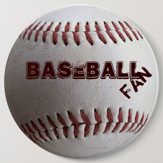 Honkbal Ronde Button 6,0 Cm (Voorkant)