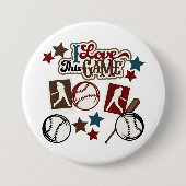 Honkbal Ronde Button 7,6 Cm (Voorkant)