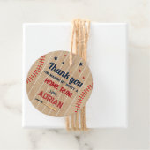 Honkbal Ronde dank u Verjaardag Bedankjes Labels (In situ)