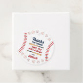 Honkbal Ronde dank u Verjaardag Bedankjes Labels (In situ)