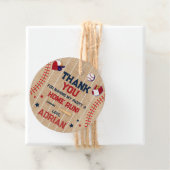 Honkbal Ronde dank u Verjaardag Bedankjes Labels (In situ)