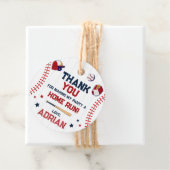 Honkbal Ronde dank u Verjaardag Bedankjes Labels (In situ)