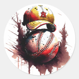 Honkbal Ronde Sticker