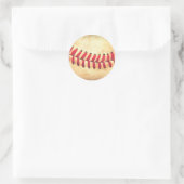 honkbal ronde sticker (Tas)