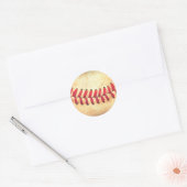 honkbal ronde sticker (Envelop)