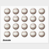 Honkbal Ronde Sticker (Vel)