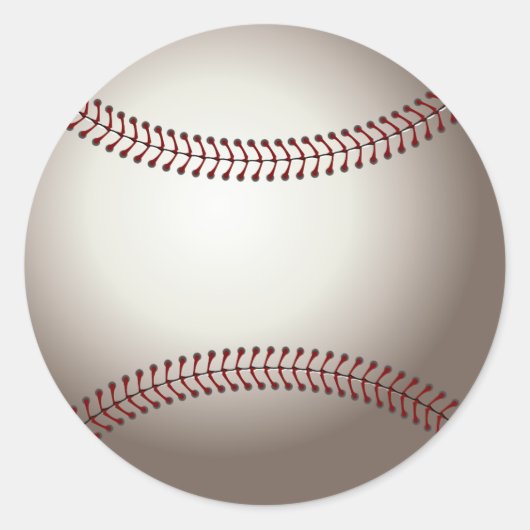 Honkbal Ronde Sticker (Voorkant)