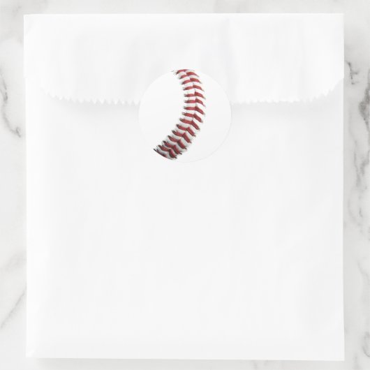 Honkbal Ronde Sticker (Tas)