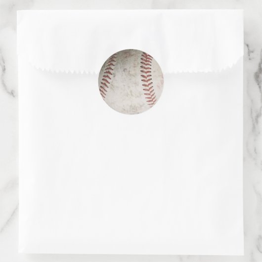 Honkbal Ronde Sticker (Tas)