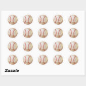 Honkbal Ronde Sticker (Vel)
