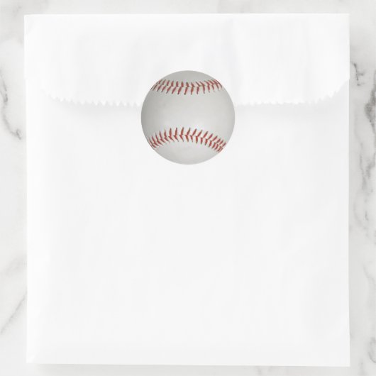 Honkbal Ronde Sticker (Tas)