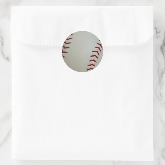 Honkbal Ronde Sticker (Tas)