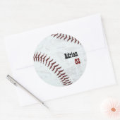 honkbal ronde sticker (Envelop)