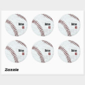 honkbal ronde sticker (Vel)