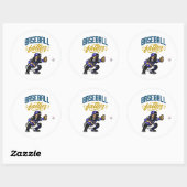 Honkbal Ronde Sticker (Vel)
