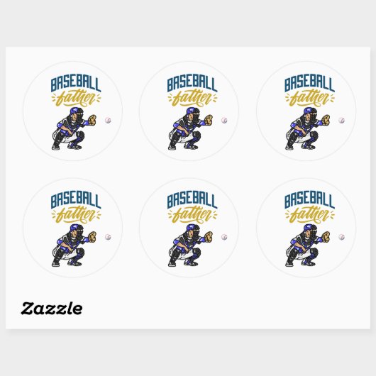 Honkbal Ronde Sticker