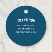 Honkbal Rood Blauw Bedankjes Labels (Achterkant)