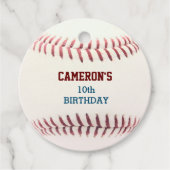 Honkbal Rood Blauw Bedankjes Labels (Voorkant)