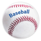 Honkbal  Rood Wit en Blauw Keramische Knop (Voorkant)