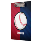 Honkbal; rood, wit en blauw klembord (Links)