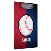 Honkbal; rood, wit en blauw klembord (Rechts)