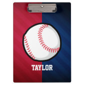 Honkbal; rood, wit en blauw klembord (Voorkant)