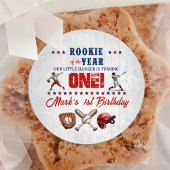 Honkbal Rookie 1e Verjaardag Sticker