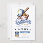 Honkbal Rookie Ball Bat Pet Blue Boy 1st Verjaarda Kaart (Voorkant)