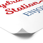 Honkbal Rookie Hydration Station Verjaardagsteken Poster (Hoek)