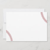 Honkbal Rookie Jaar Jongen 1e Verjaardag Foto Bedankkaart (Achterkant)