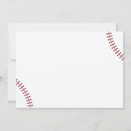 Honkbal Rookie Jaar Jongen 1e Verjaardag Foto Bedankkaart (Achterkant)