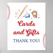 Honkbal Rookie Kaarten en Cadeaus Verjaardagsteken Poster (Voorkant)
