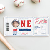 Honkbal Rookie Stats Red Ticket Boy 1e verjaardag Kaart