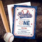 Honkbal Rookie Terug Foto 1e Verjaardagsfeest Kaart