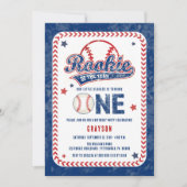 Honkbal Rookie van het Jaar 1e Verjaardagsfeest Kaart (Voorkant)