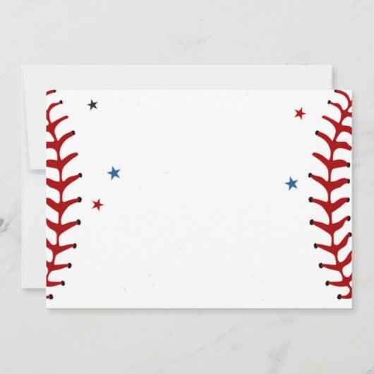 Honkbal Rookie van het Jaar Baseball 1e verjaardag Kaart (Achterkant)