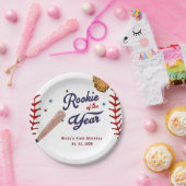 Honkbal Rookie van het Jaar Baseball 1e verjaardag Papieren Bordje (Feest)