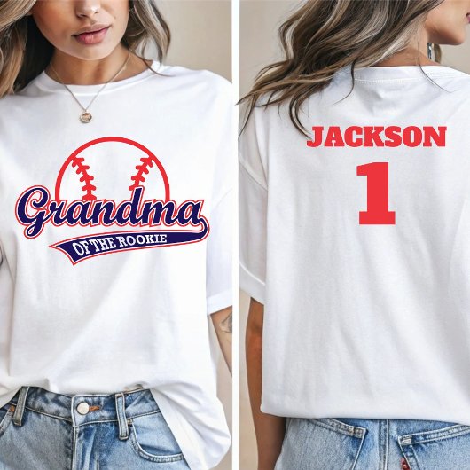 Honkbal Rookie van het Jaar Baseball 1e verjaardag T-shirt