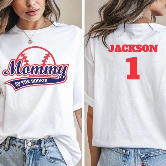 Honkbal Rookie van het Jaar Baseball 1e verjaardag T-shirt