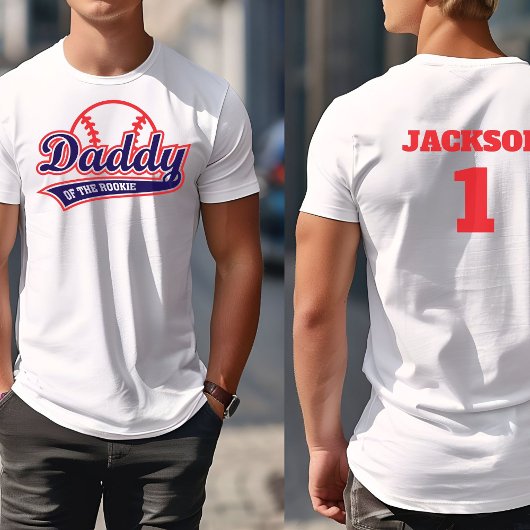 Honkbal Rookie van het Jaar Baseball 1e verjaardag T-shirt