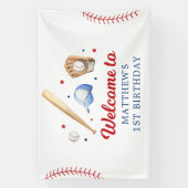 Honkbal Rookie van het Jaar Eerste Verjaardag Spandoek (Verticaal)