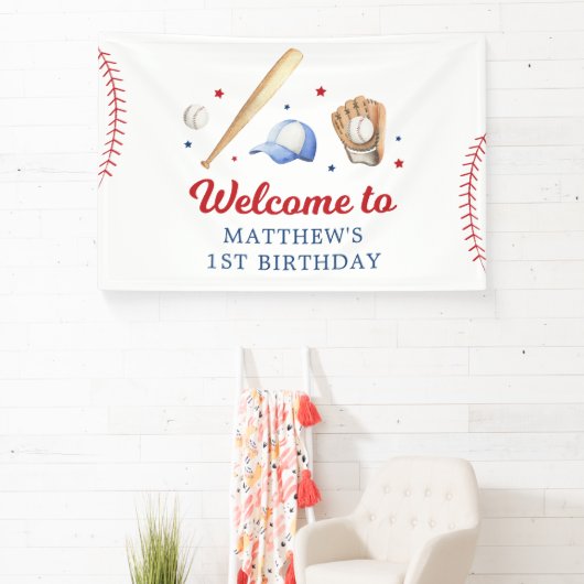 Honkbal Rookie van het Jaar Eerste Verjaardag Spandoek (Insitu)