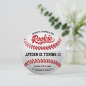 Honkbal Rookie van het Jaar Verjaardagsfeest Kaart (Staand voorkant)