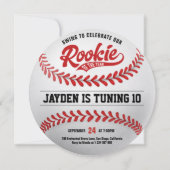 Honkbal Rookie van het Jaar Verjaardagsfeest Kaart (Voorkant)