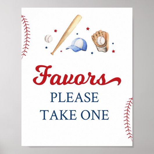 Honkbal Rookie Verjaardagsfeestvoorteken Poster (Voorkant)