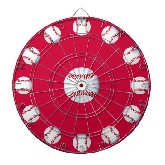 Honkbal roos dartbord (Voorkant)